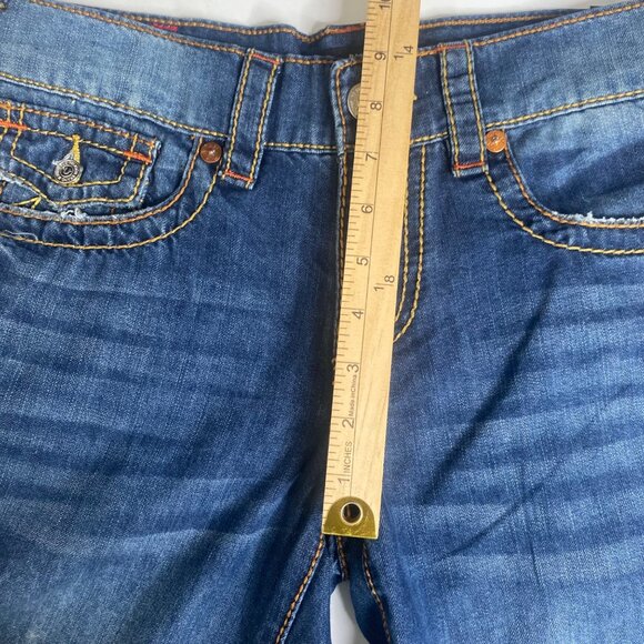 True Religion Ricki Jeans Mens Size 25X32 Dark Wash Relaxed Straight 207444 NWT - Picture 13 of 16